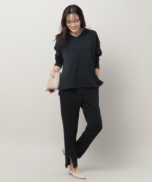 Elura(エルーラ)の「やわらかタッチセットアップ(ワンピース・レディース・ネイビー/ブラウン/ピンクベージュ・SMALL/MEDIUM/LARGE)」の20枚目の写真