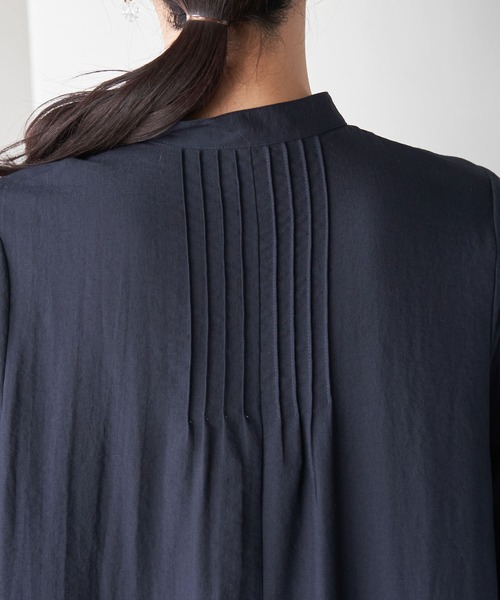 ROPE' PICNIC（ロペピクニック）の「ピンタックワンピース（ワンピース・レディース・ベージュ/チャコールグレー/ライトグリーン/ネイビー・38）」の21枚目の写真