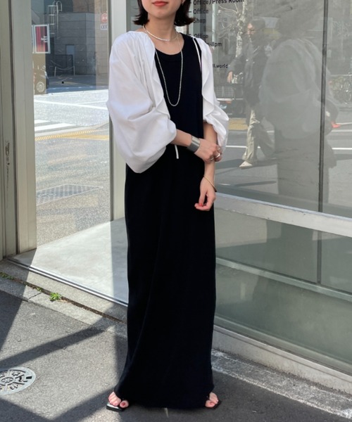 Omekashi（オメカシ）の「アメスリテレコワンピース（ワンピース・レディース・ベージュ/ブラック/アイボリー・36/38）」の14枚目の写真