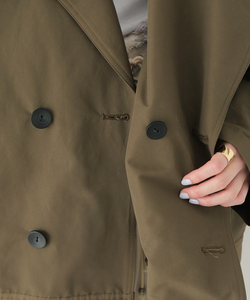 Nico　miosmokey ミオズモーキー　トレンチコート MIOSMOKEY（MIOSMOKEY）の「【MIOSMOKEY/ミオズモーキー】SHORT TRENCH