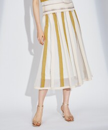 ラインシアーニットスカート