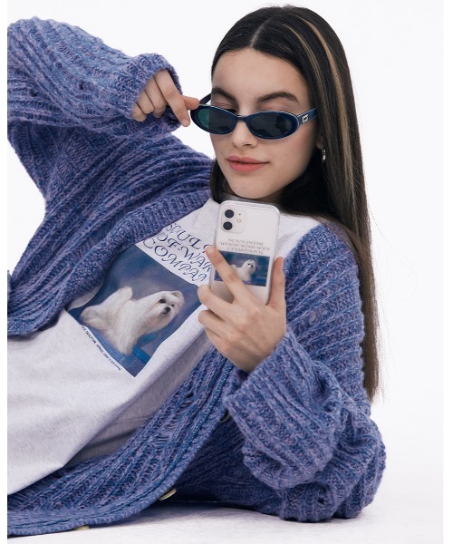 SCULPTOR（スカルプター）の「【日本限定アイテム】Puppy Talk Boxy Tee/パピートークボクシーT（Tシャツ/カットソー・レディース・ライトグレー/ホワイト/ブラック・MEDIUM/SMALL/LARGE）」の3枚目の写真