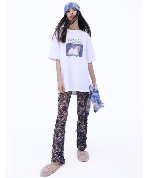 SCULPTOR（スカルプター）の「【日本限定アイテム】Puppy Talk Boxy Tee/パピートークボクシーT（Tシャツ/カットソー・レディース・ライトグレー/ホワイト/ブラック・MEDIUM/SMALL/LARGE）」の17枚目の写真