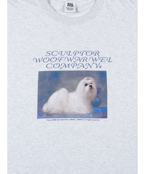 SCULPTOR（スカルプター）の「【日本限定アイテム】Puppy Talk Boxy Tee/パピートークボクシーT（Tシャツ/カットソー・レディース・ライトグレー/ホワイト/ブラック・MEDIUM/SMALL/LARGE）」の9枚目の写真