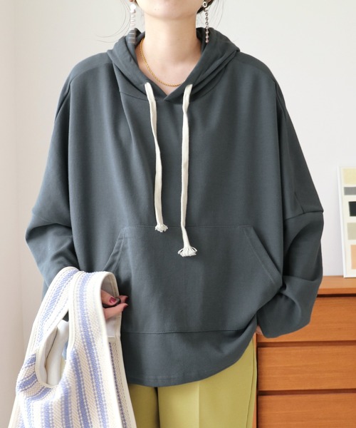 reca(レカ)の「スウェットフーディー(パーカー・レディース・オートミール/チャコール・FREE)」の4枚目の写真