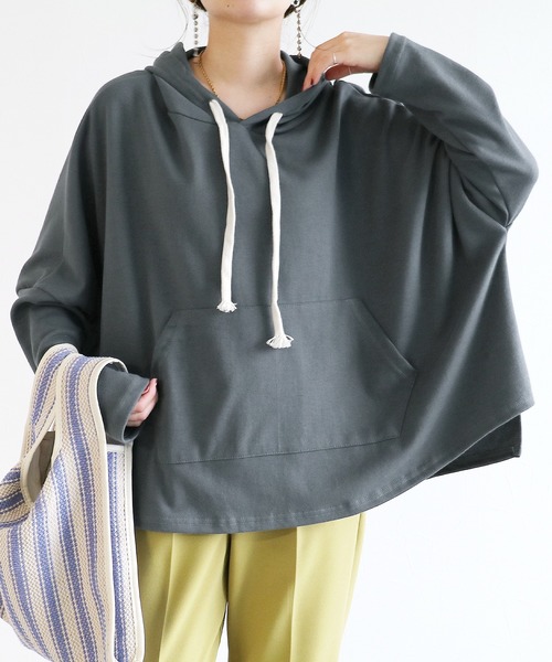 reca(レカ)の「スウェットフーディー(パーカー・レディース・オートミール/チャコール・FREE)」の6枚目の写真