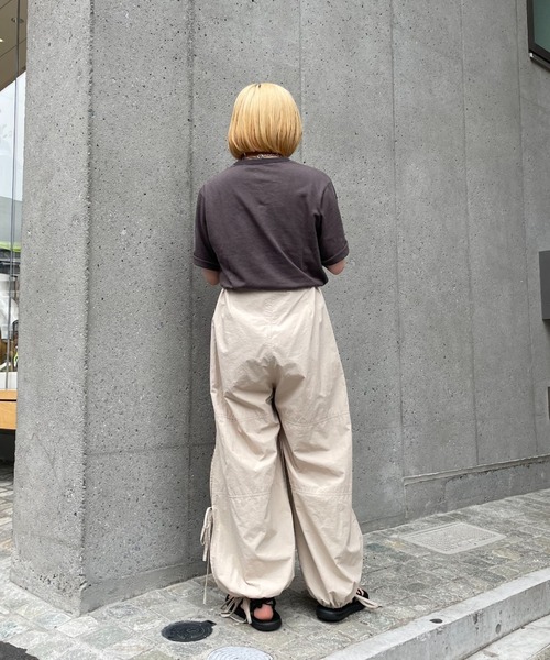 CIAOPANIC（チャオパニック）の「スラブロゴプリントT（Tシャツ/カットソー・レディース・チャコールグレー/オフホワイト/ピンク・FREE）」の11枚目の写真