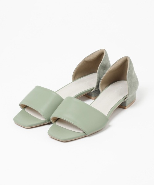 GLOBAL WORK（グローバルワーク）の「らくっションかかとフィットサンダル/182179（サンダル・レディース・グリーン/ブラック/シルバー/アイボリー/ベージュ・LARGE/SMALL/MEDIUM/X-LARGE）」の5枚目の写真