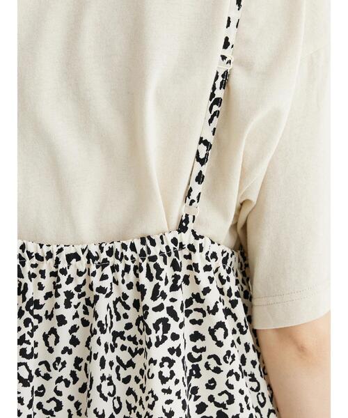 Green Parks(グリーンパークス)の「・ELENCARE DUE レオパードキャミワンピ(ワンピース・レディース・ベージュ/オフホワイト/ブラック・FREE)」の10枚目の写真