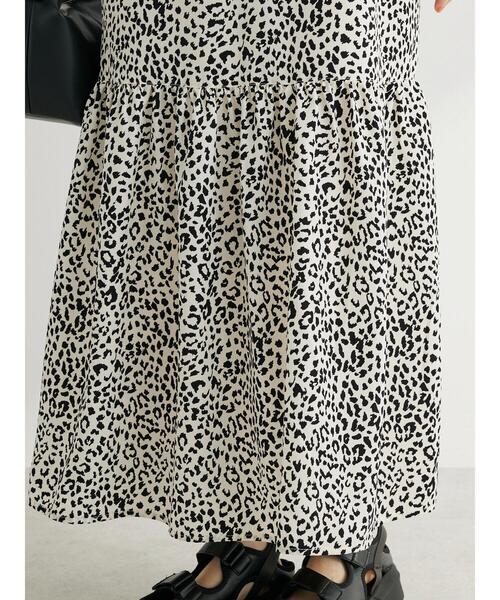 Green Parks(グリーンパークス)の「・ELENCARE DUE レオパードキャミワンピ(ワンピース・レディース・ベージュ/オフホワイト/ブラック・FREE)」の11枚目の写真