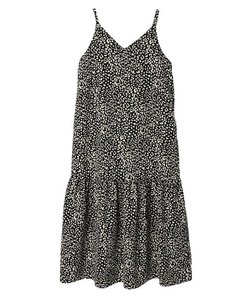 Green Parks(グリーンパークス)の「・ELENCARE DUE レオパードキャミワンピ(ワンピース・レディース・ベージュ/オフホワイト/ブラック・FREE)」の14枚目の写真