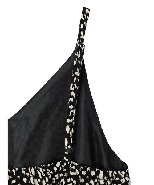 Green Parks(グリーンパークス)の「・ELENCARE DUE レオパードキャミワンピ(ワンピース・レディース・ベージュ/オフホワイト/ブラック・FREE)」の20枚目の写真