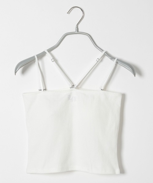 PBLIM（ページボーイリム）の「PAGEBOYLIM/カップ付きホルターネックキャミ（キャミソール・レディース・オフホワイト/ブラック・FREE）」の6枚目の写真