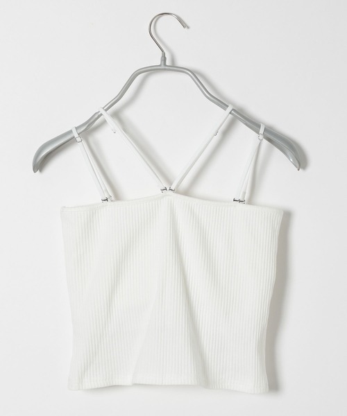 PBLIM（ページボーイリム）の「PAGEBOYLIM/カップ付きホルターネックキャミ（キャミソール・レディース・オフホワイト/ブラック・FREE）」の10枚目の写真