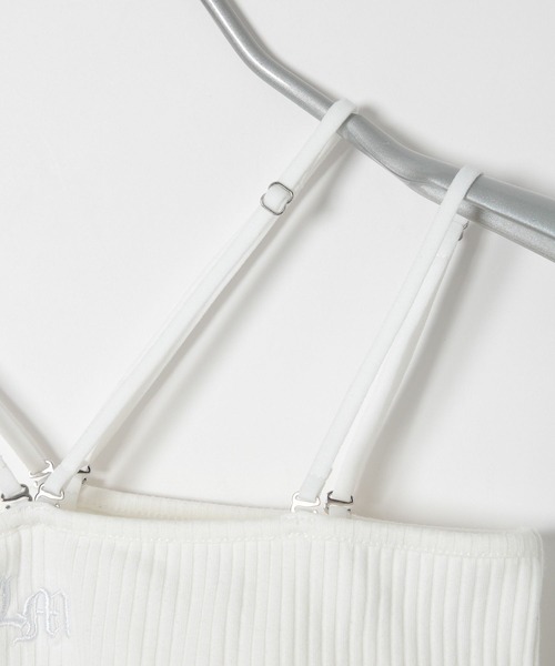 PBLIM（ページボーイリム）の「PAGEBOYLIM/カップ付きホルターネックキャミ（キャミソール・レディース・オフホワイト/ブラック・FREE）」の8枚目の写真