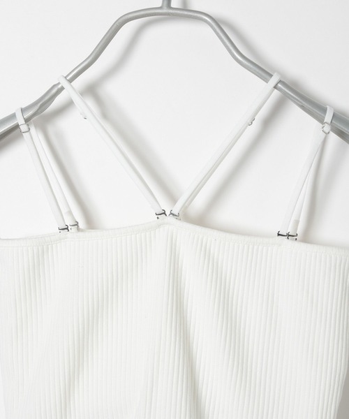 PBLIM（ページボーイリム）の「PAGEBOYLIM/カップ付きホルターネックキャミ（キャミソール・レディース・オフホワイト/ブラック・FREE）」の4枚目の写真