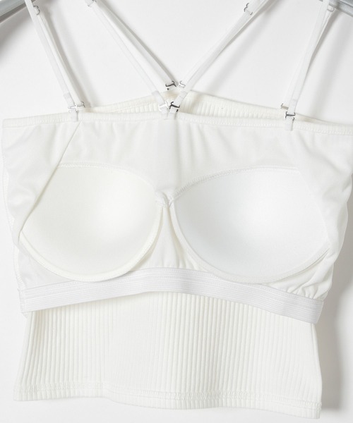 PBLIM（ページボーイリム）の「PAGEBOYLIM/カップ付きホルターネックキャミ（キャミソール・レディース・オフホワイト/ブラック・FREE）」の18枚目の写真