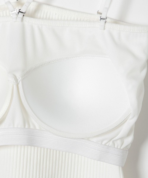 PBLIM（ページボーイリム）の「PAGEBOYLIM/カップ付きホルターネックキャミ（キャミソール・レディース・オフホワイト/ブラック・FREE）」の7枚目の写真