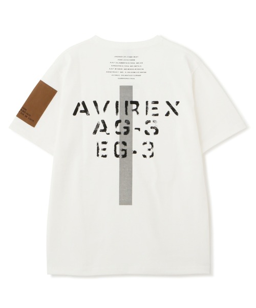AVIREX（アヴィレックス）の「《WEB&DEPOT限定》REMODEL DESIGN CREW NECK T-SHIRT / リモデル デザイン クルーネック Ｔシャツ / AVIREX / アヴィレックス（Tシャツ/カットソー・メンズ・ネイビー/ホワイト/ブラック/オリーブ・MEDIUM/LARGE/X-LARGE/XX-LARGE）」の9枚目の写真