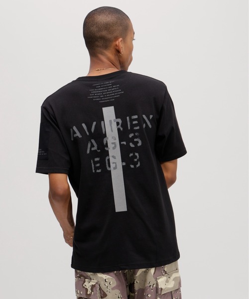 AVIREX（アヴィレックス）の「《WEB&DEPOT限定》REMODEL DESIGN CREW NECK T-SHIRT / リモデル デザイン クルーネック Ｔシャツ / AVIREX / アヴィレックス（Tシャツ/カットソー・メンズ・ネイビー/ホワイト/ブラック/オリーブ・MEDIUM/LARGE/X-LARGE/XX-LARGE）」の21枚目の写真