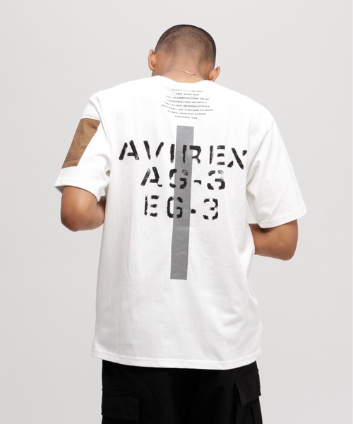 AVIREX（アヴィレックス）の「《WEB&DEPOT限定》REMODEL DESIGN CREW NECK T-SHIRT / リモデル デザイン クルーネック Ｔシャツ / AVIREX / アヴィレックス（Tシャツ/カットソー・メンズ・ネイビー/ホワイト/ブラック/オリーブ・MEDIUM/LARGE/X-LARGE/XX-LARGE）」の10枚目の写真