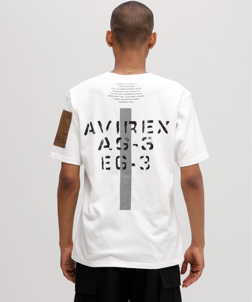 AVIREX（アヴィレックス）の「《WEB&DEPOT限定》REMODEL DESIGN CREW NECK T-SHIRT / リモデル デザイン クルーネック Ｔシャツ / AVIREX / アヴィレックス（Tシャツ/カットソー・メンズ・ネイビー/ホワイト/ブラック/オリーブ・MEDIUM/LARGE/X-LARGE/XX-LARGE）」の14枚目の写真