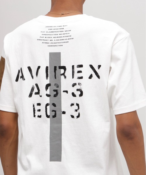 AVIREX（アヴィレックス）の「《WEB&DEPOT限定》REMODEL DESIGN CREW NECK T-SHIRT / リモデル デザイン クルーネック Ｔシャツ / AVIREX / アヴィレックス（Tシャツ/カットソー・メンズ・ネイビー/ホワイト/ブラック/オリーブ・MEDIUM/LARGE/X-LARGE/XX-LARGE）」の18枚目の写真