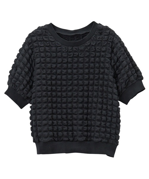 RANAN（ラナン）の「凸凹プルオーバー（Tシャツ/カットソー・レディース・ブラック/イエロー・LL/L/M）」の4枚目の写真