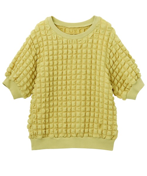 RANAN（ラナン）の「凸凹プルオーバー（Tシャツ/カットソー・レディース・ブラック/イエロー・LL/L/M）」の5枚目の写真