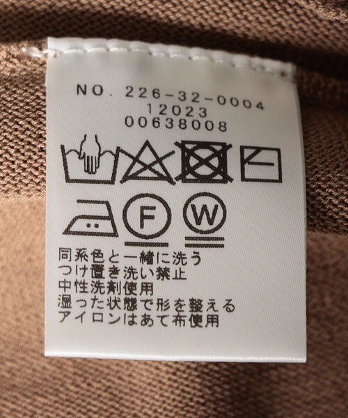 SHIPS Colors(シップス カラーズ)の「SHIPS Colors:〈手洗い可能〉ニット ポンチョ(ニット/セーター・レディース・キャメル/ブラック/ライトグレー・ONE SIZE)」の20枚目の写真
