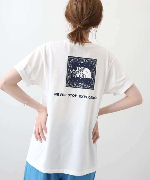 【メーカー直売】 / FACE NORTH THE ザ Logo Square Bandana S/S ノースフェイス】 トップス