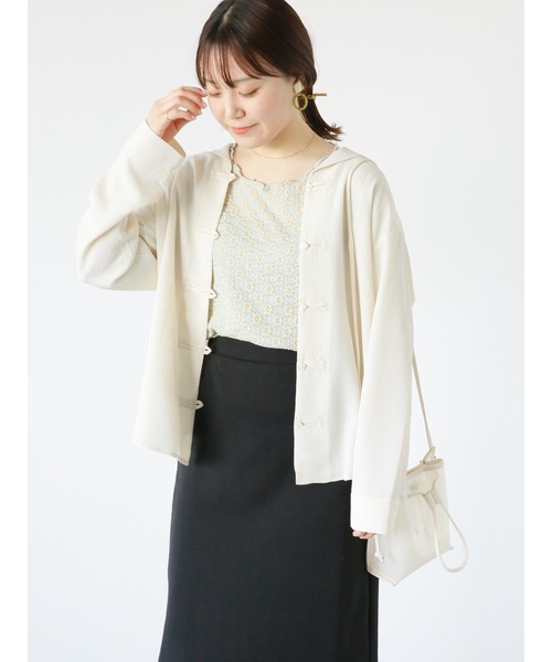 ehka sopo（エヘカソポ）の「セーラーカラーチャイナボタンブラウス