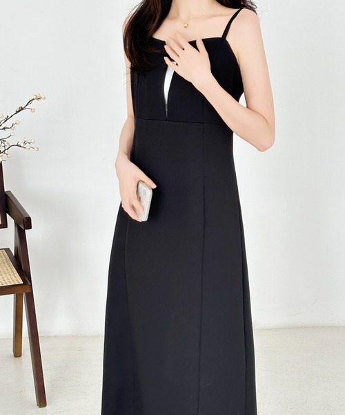 Reformation ブラック スリットキャミワンピース Sサイズ ルエレ Louere Louere イレヘム深スリットマーメイドキャミ