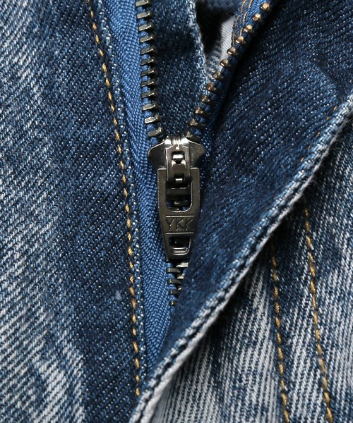 LUXSTYLE(ラグスタイル)の「ケミカルウォッシュデニムワイドカーゴパンツ(カーゴパンツ・メンズ・ブルー/ブラック・L/M/S)」の14枚目の写真