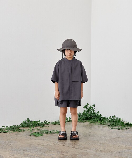 MOUN TEN.:110～140cm / シアサッカー 半袖 シャツ