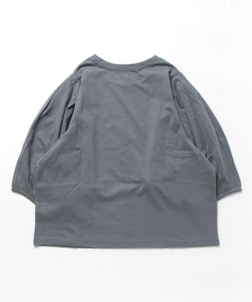 e-zakkamania stores（イーザッカマニアストアーズ）の「ボリュームスリーブ カットソー（Tシャツ/カットソー・レディース・ネイビー/ブラック/オフホワイト/ライトカーキ・M）」の19枚目の写真