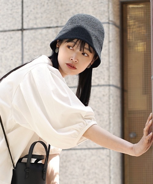 e-zakkamania stores（イーザッカマニアストアーズ）の「ボリュームスリーブ カットソー（Tシャツ/カットソー・レディース・ネイビー/ブラック/オフホワイト/ライトカーキ・M）」の15枚目の写真