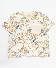 BREEZE | DODコラボ めちゃもえ花火柄ポケットTシャツ（コドモ）(Tシャツ/カットソー)
