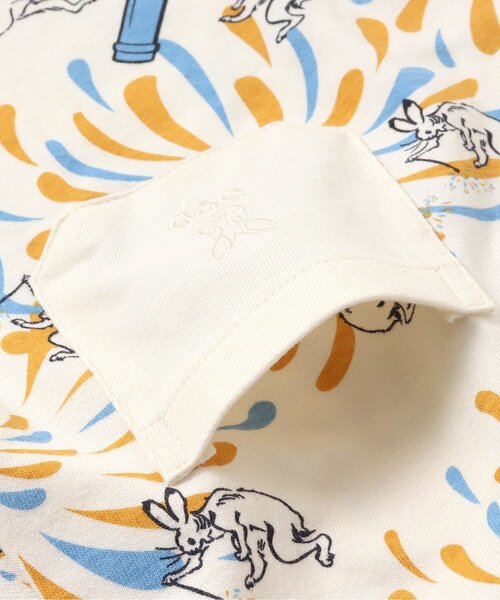 BREEZE(ブリーズ)の「DODコラボ めちゃもえ花火柄ポケットTシャツ(コドモ)(Tシャツ/カットソー・キッズ・オフホワイト/カーキ/ネイビー・130/110/150/90/120/100/140/80)」の15枚目の写真