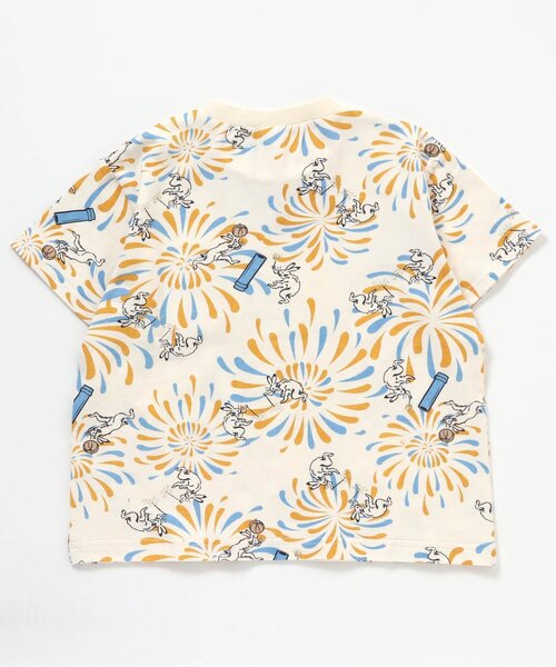 BREEZE(ブリーズ)の「DODコラボ めちゃもえ花火柄ポケットTシャツ(コドモ)(Tシャツ/カットソー・キッズ・オフホワイト/カーキ/ネイビー・130/110/150/90/120/100/140/80)」の7枚目の写真