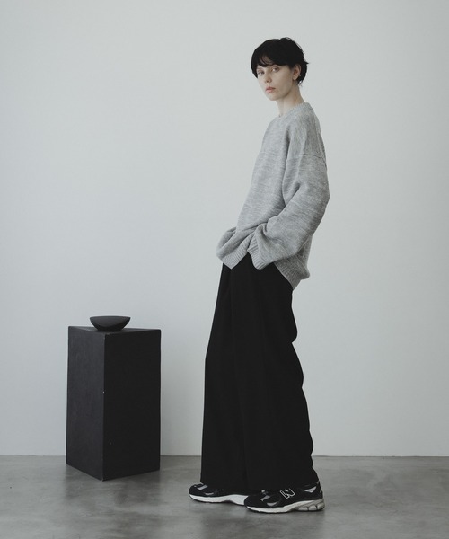remer（リメール）の「loose wool blend over knit / ルーズウール混オーバーニット（ニット/セーター・メンズ・ブラック/ブラック系その他/グレー/グレイッシュベージュ/チャコールグレー・SMALL/LARGE/MEDIUM）」の11枚目の写真