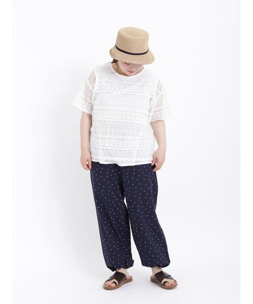 Samansa Mos2(サマンサ モスモス)の「レーヨン混裾絞り2WAYパンツ(その他パンツ・レディース・イエロー/ネイビー/ベージュ/ブラック・F)」の7枚目の写真