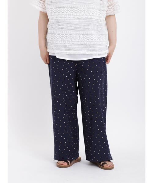 Samansa Mos2(サマンサ モスモス)の「レーヨン混裾絞り2WAYパンツ(その他パンツ・レディース・イエロー/ネイビー/ベージュ/ブラック・F)」の8枚目の写真