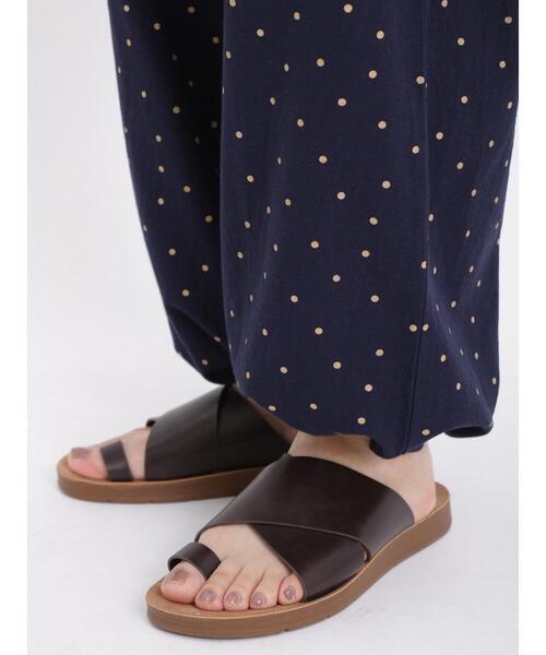 Samansa Mos2(サマンサ モスモス)の「レーヨン混裾絞り2WAYパンツ(その他パンツ・レディース・イエロー/ネイビー/ベージュ/ブラック・F)」の11枚目の写真