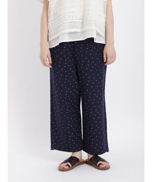 Samansa Mos2(サマンサ モスモス)の「レーヨン混裾絞り2WAYパンツ(その他パンツ・レディース・イエロー/ネイビー/ベージュ/ブラック・F)」の15枚目の写真