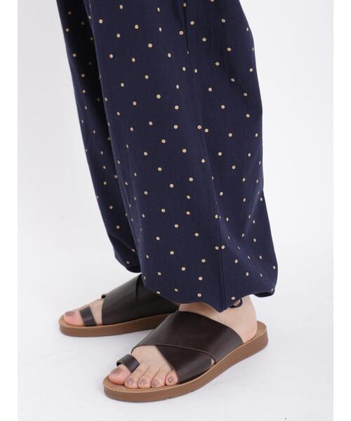 Samansa Mos2(サマンサ モスモス)の「レーヨン混裾絞り2WAYパンツ(その他パンツ・レディース・イエロー/ネイビー/ベージュ/ブラック・F)」の19枚目の写真