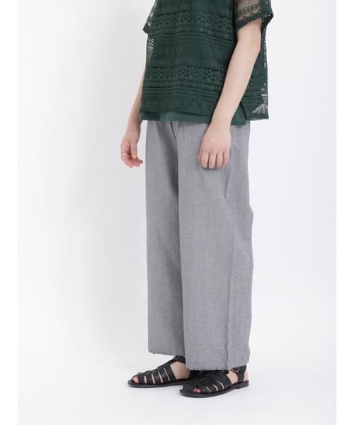 Samansa Mos2(サマンサ モスモス)の「レーヨン混裾絞り2WAYパンツ(その他パンツ・レディース・イエロー/ネイビー/ベージュ/ブラック・F)」の21枚目の写真