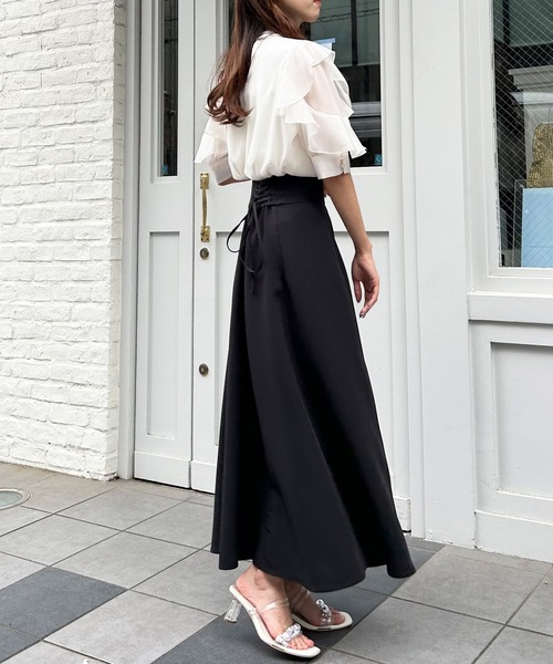 セール】バックレースアップフレアスカート／A（スカート）｜INGNI