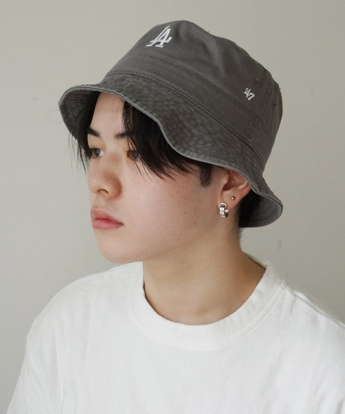 '47（フォーティーセブン）の「【 47Brand / フォーティーセブンブランド 】 '47 BUCKET HAT ビッグロゴ刺繍 バケットハット（ハット・メンズ・ネイビー/ネイビー系1/グレー/カーキ/ブラック/ホワイト/ベージュ・FREE）」の10枚目の写真