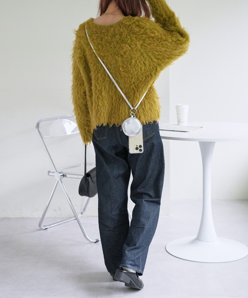 DISCOAT（ディスコート）の「ラウンドポーチ付きスマホストラップ（スマホグッズ・レディース・シルバー/ブラック/ベージュ/ラベンダー・FREE）」の19枚目の写真